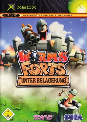 Worms Forts Under Siege (USA) box cover front